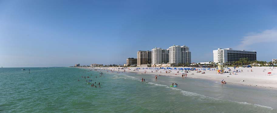 Clearwater Beach Kalifornien - Ideal für traumhafte Badeferien Clearwater Beach in Florida, Stadtstrand