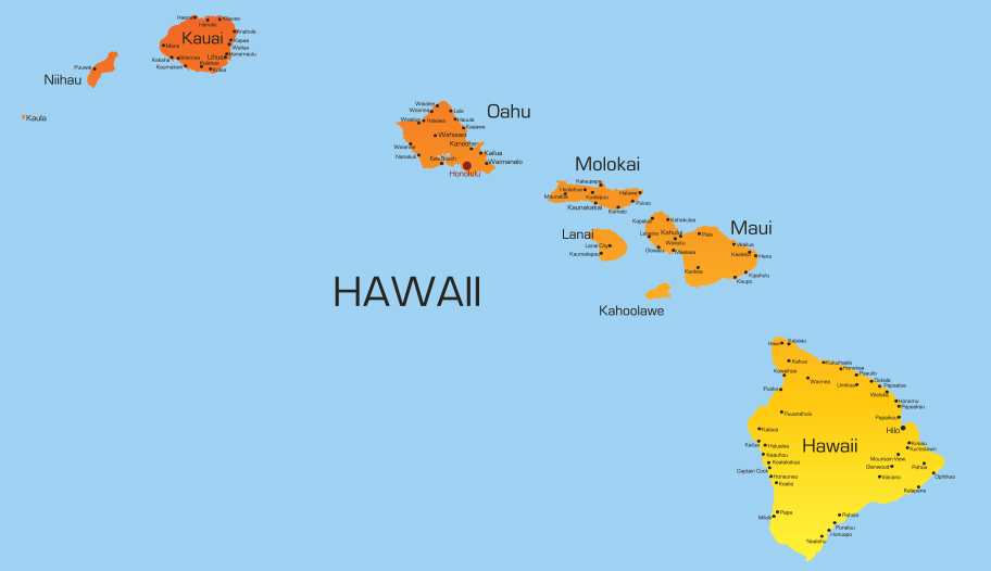 Hawaii Karte